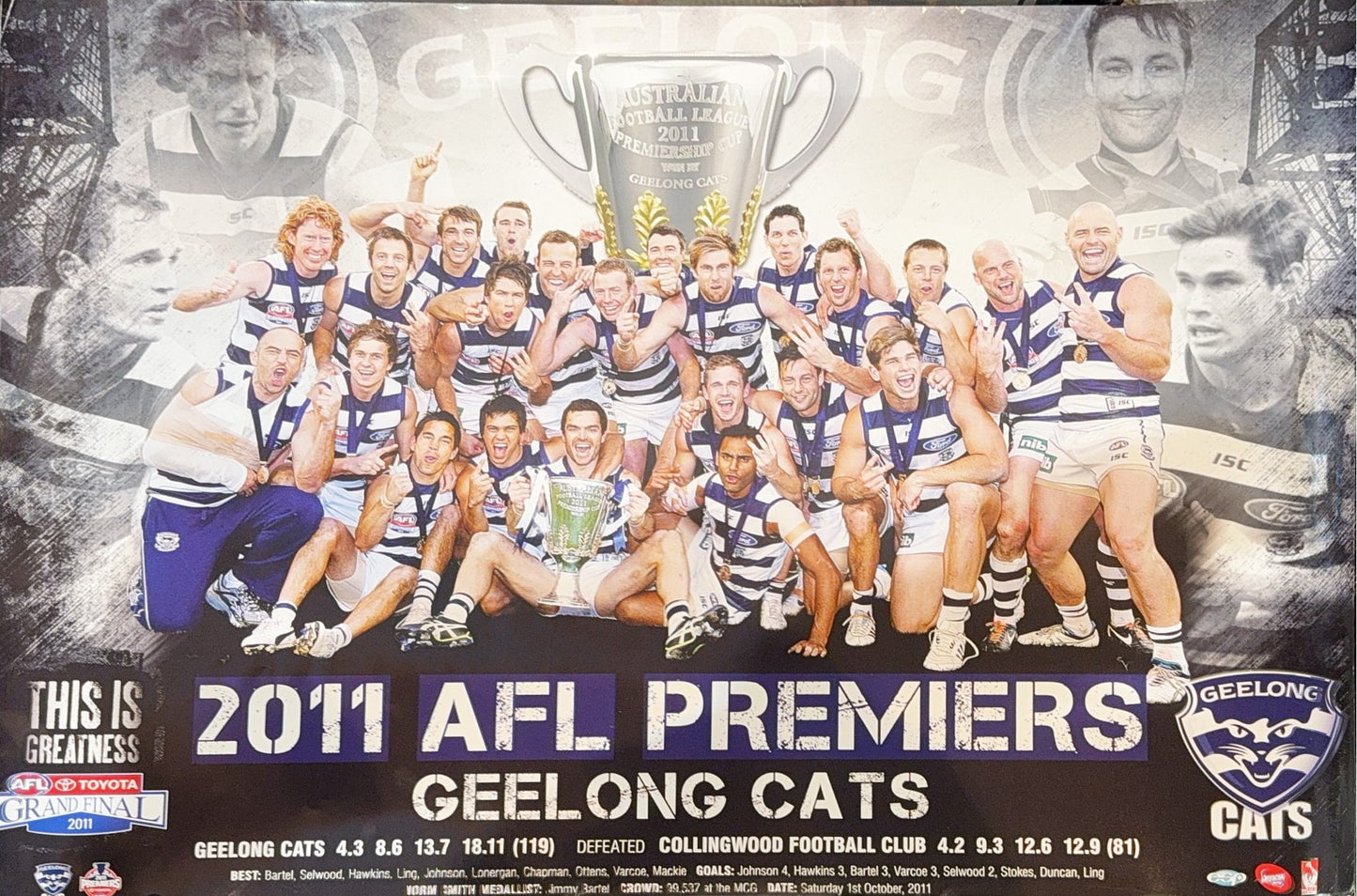 Geelong Cats AFL Premiers 2011 - Poster