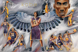 Kobe Bryant Collage Poster