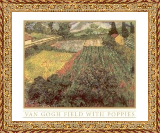 Van Gogh Field With Poppies Lithograph