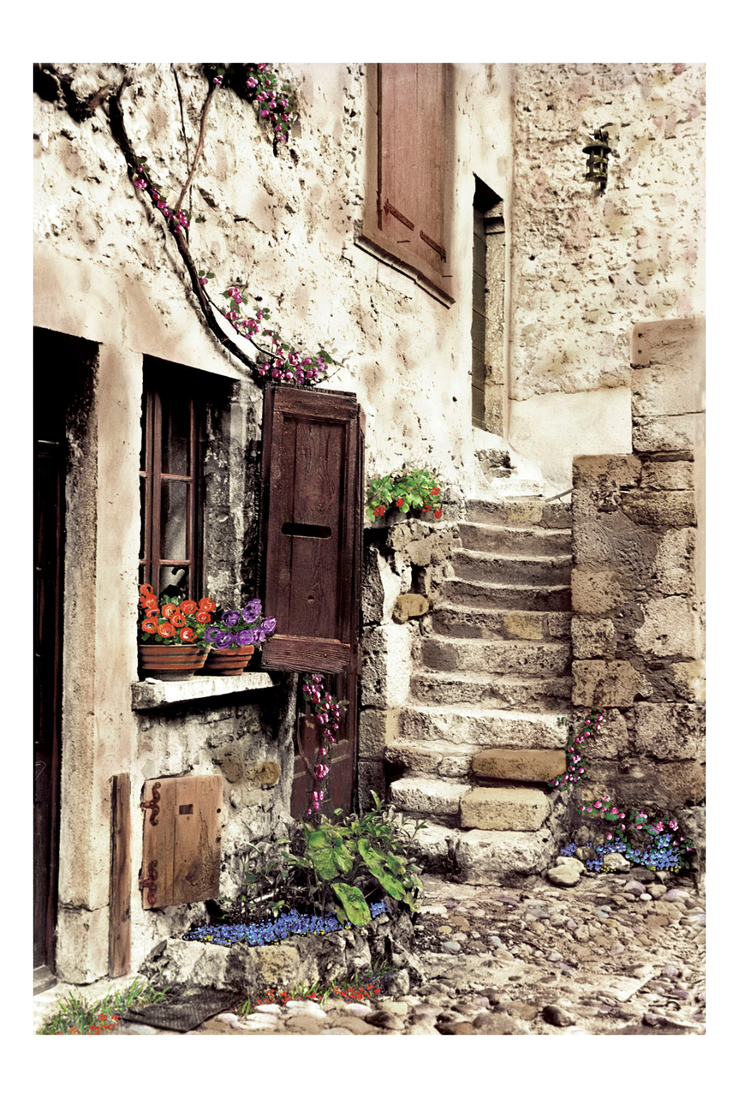 Village Steps By Martin Roberts - Print