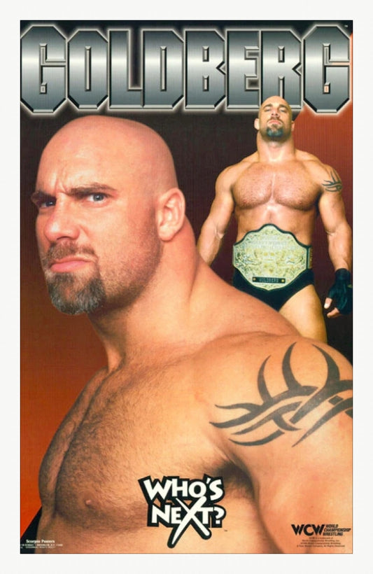 WCW Bill Goldberg Vintage Wrestlng Poster "Who's Next"