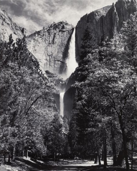 Yosemite Falls by Ansel Adams 1950 - Print