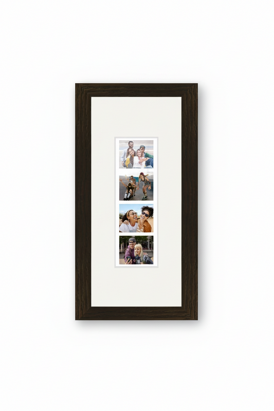 Walnut Photo Booth Frame — Matte Timber Finish