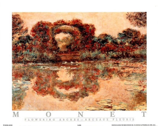 Flowering Arches Arceaux Fleuris Mini Poster by Claude Monet