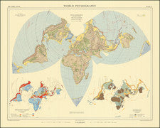 World Physiography by Bartholomew c.1958 Ref# 232-912