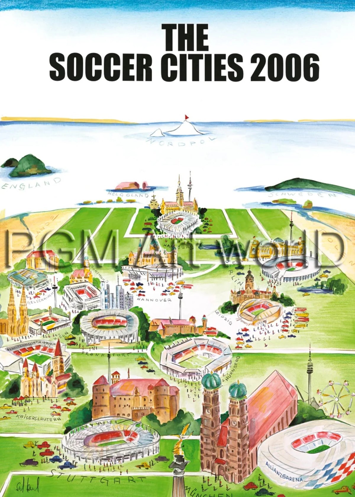 Soccer Cities 2006 FIFA World Cup art print by Sylvia Joel