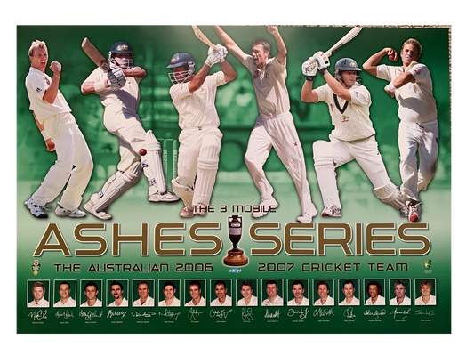 The Australian 2006-2007 Cricket Team, ASHES SERIES - Poster