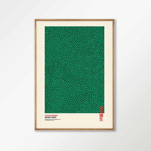 Infinity Nets Green by Yayoi Kusama A1 Framed