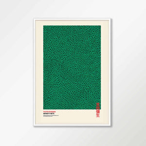 Infinity Nets Green by Yayoi Kusama A1 Framed