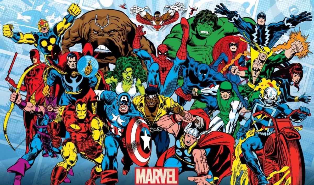 Retro Marvel Comics Poster