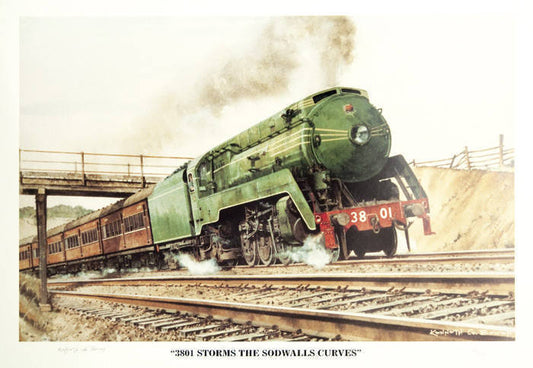 3801 Storms the Sodwalls Curves by Kenneth G. Bowen - Print