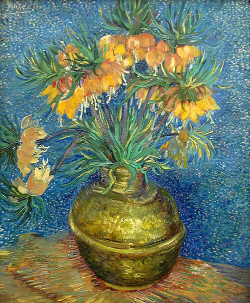 Fritillaries in a Copper Vase by Vincent Van Gogh - Print