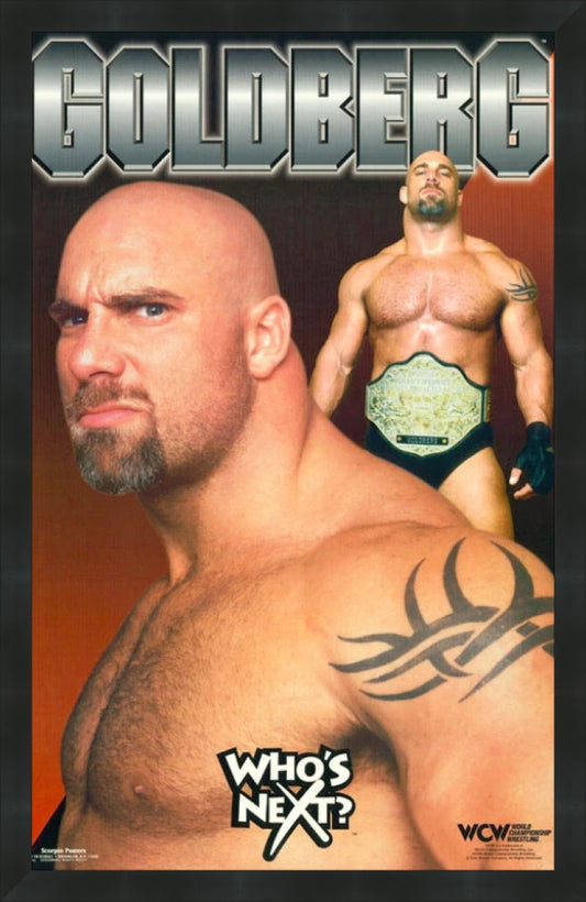 WCW Bill Goldberg Vintage Wrestlng Poster "Who's Next"