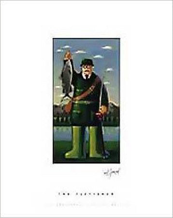 The Flyfisher Print by Paul Greenwood