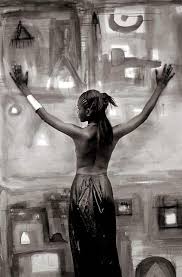 Woman On Canvas (Kenya, 2001) by Alexis De Vilar