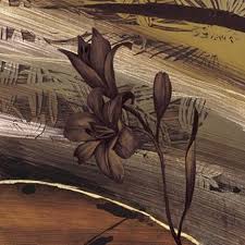 Rustic litles abstract muddy brown