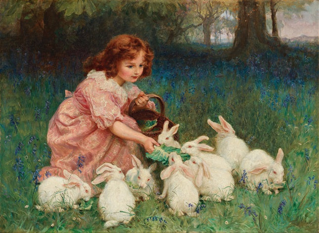 Frederick Morgan- Feeding the Rabbits