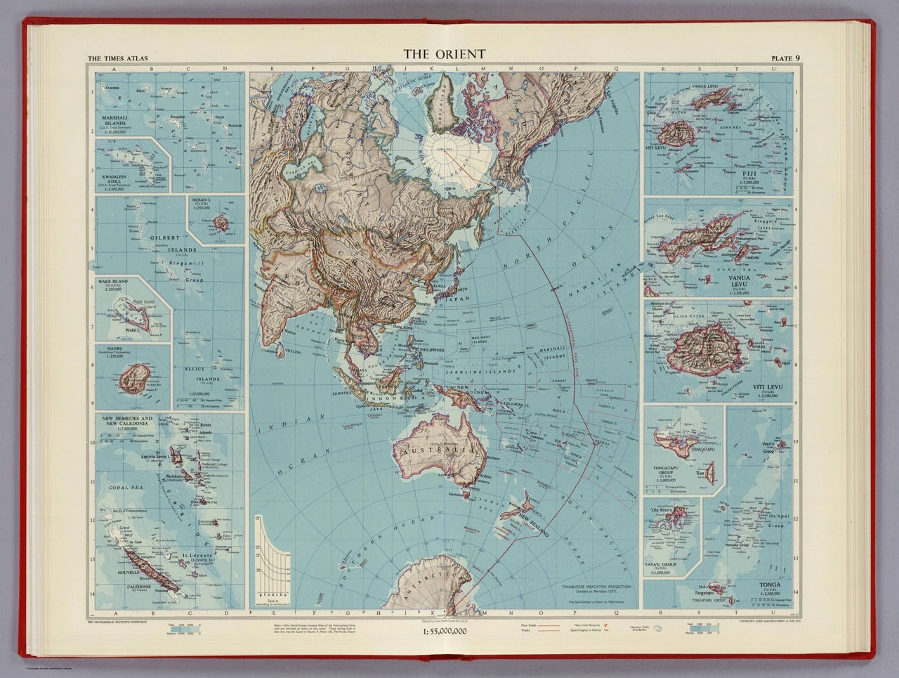 The Orient. 1:55,000,000