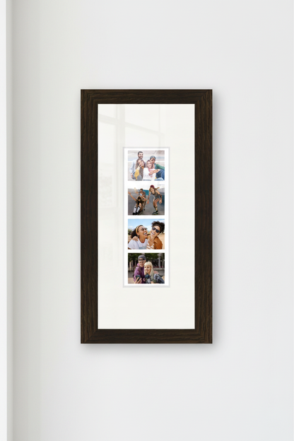 Walnut Photo Booth Frame — Matte Timber Finish