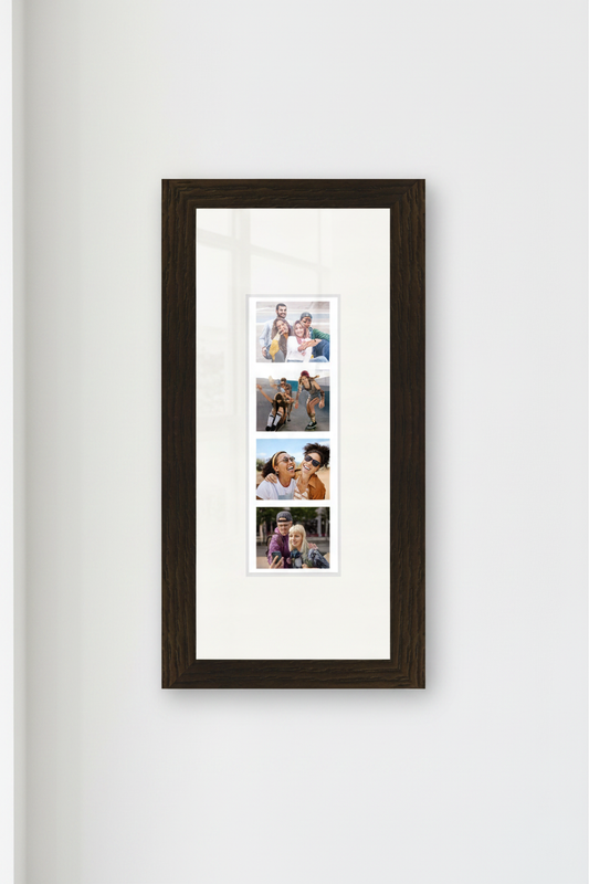 Walnut Photo Booth Frame — Matte Timber Finish